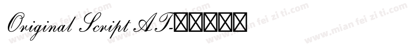 Original Script AT字体转换